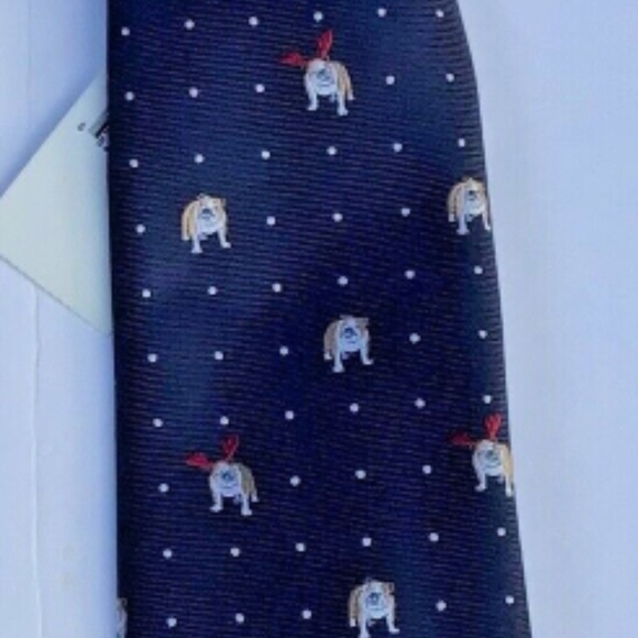 IZOD navy with dog print  recent 3 1/4” wide , new tie - Picture 3 of 6